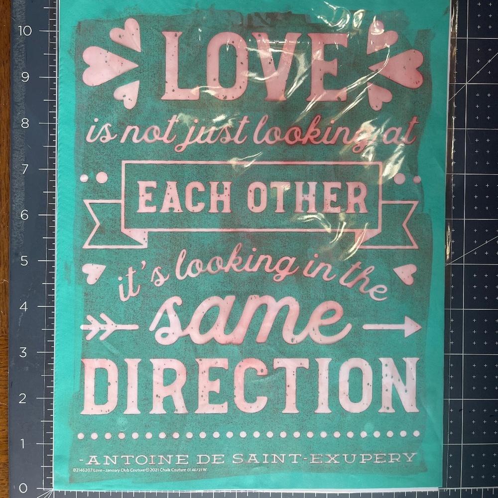 USED Chalk Couture B Size Transfer - Love - B2146207